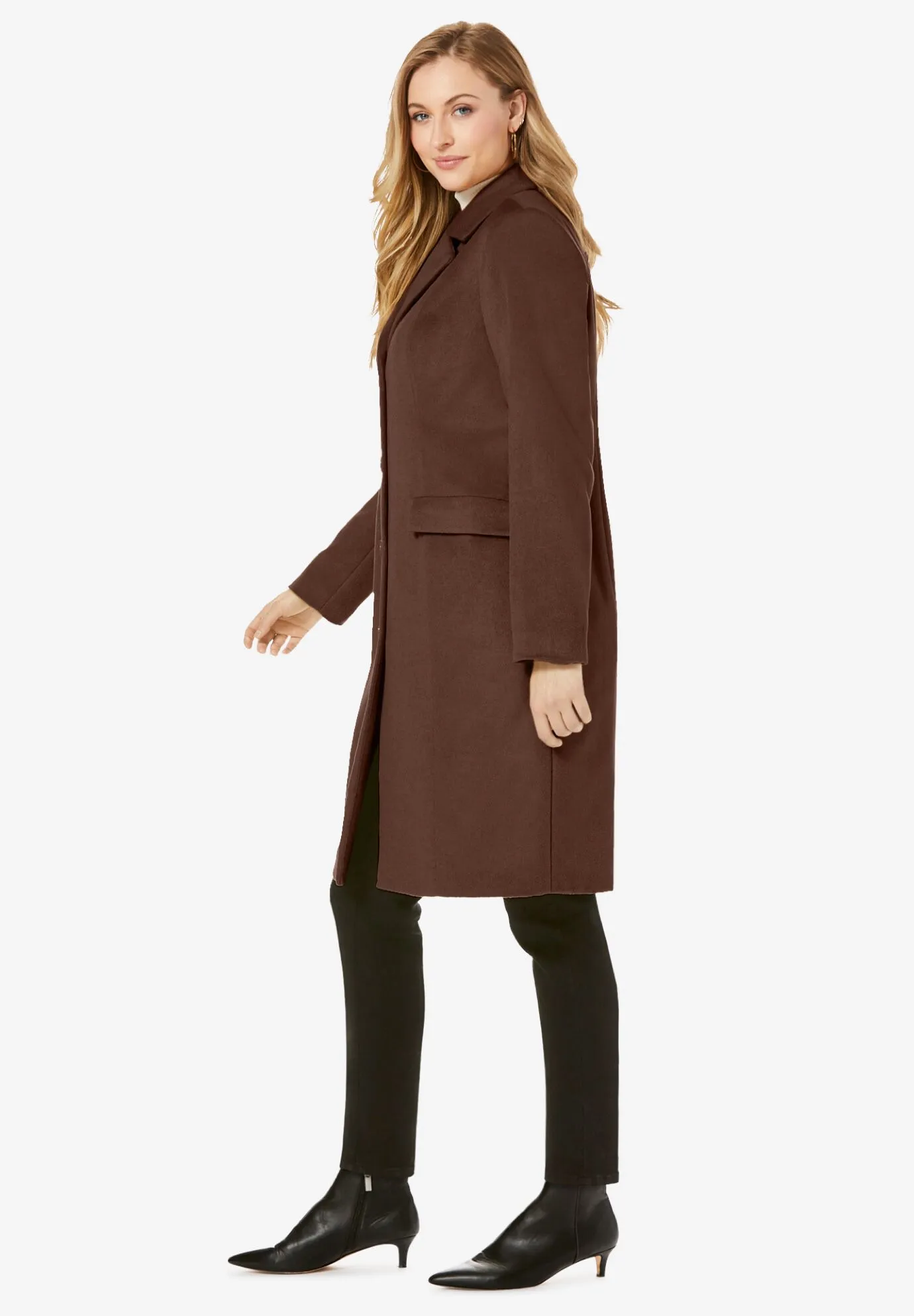 Notch Collar Wool Coat