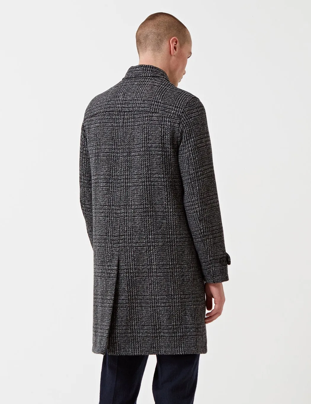 Oliver Spencer Beaumont Coat - Baker Charcoal Grey