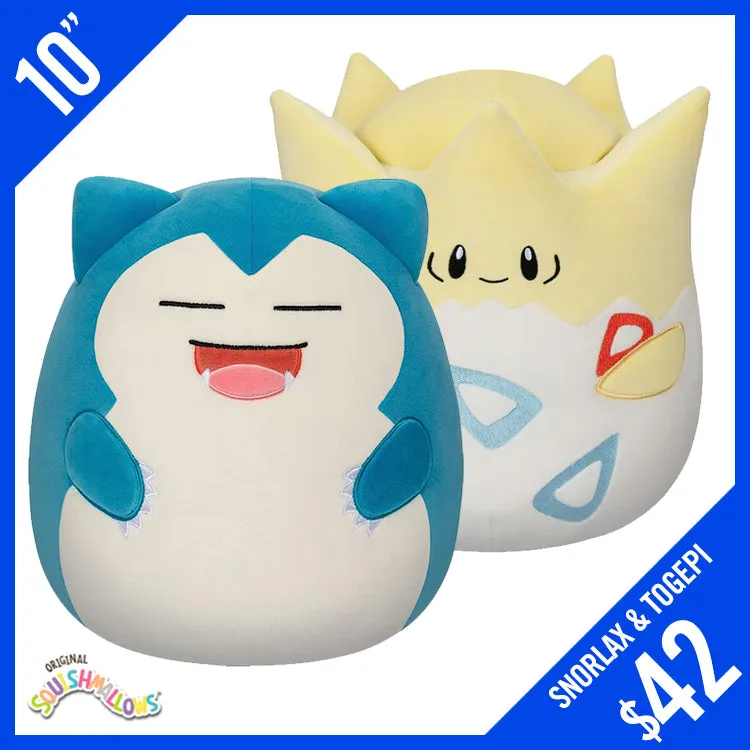 Original Squishmallows! Pokemon: Snorlax and Togepi 10