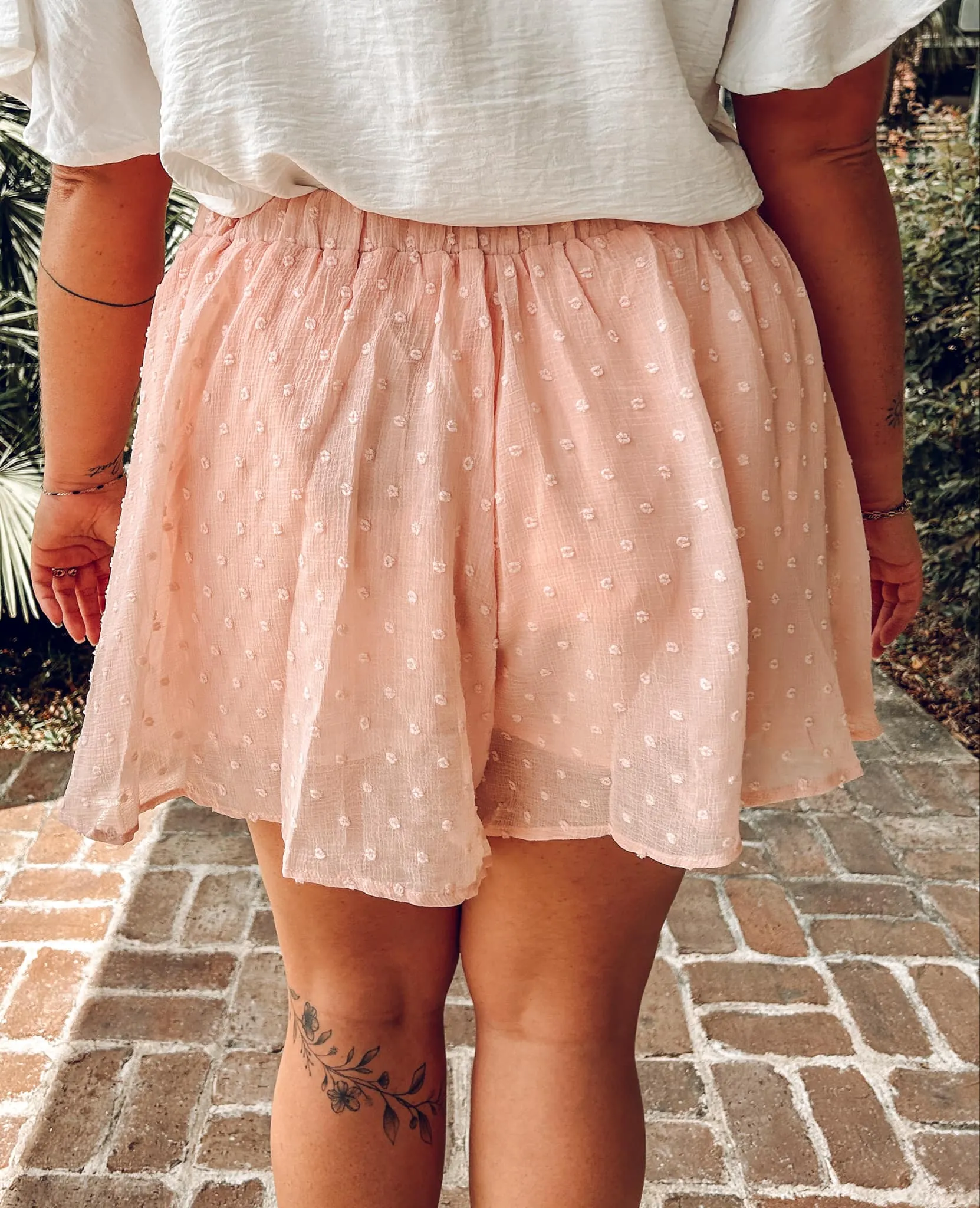 Paige Dot Flutter Shorts | Pink