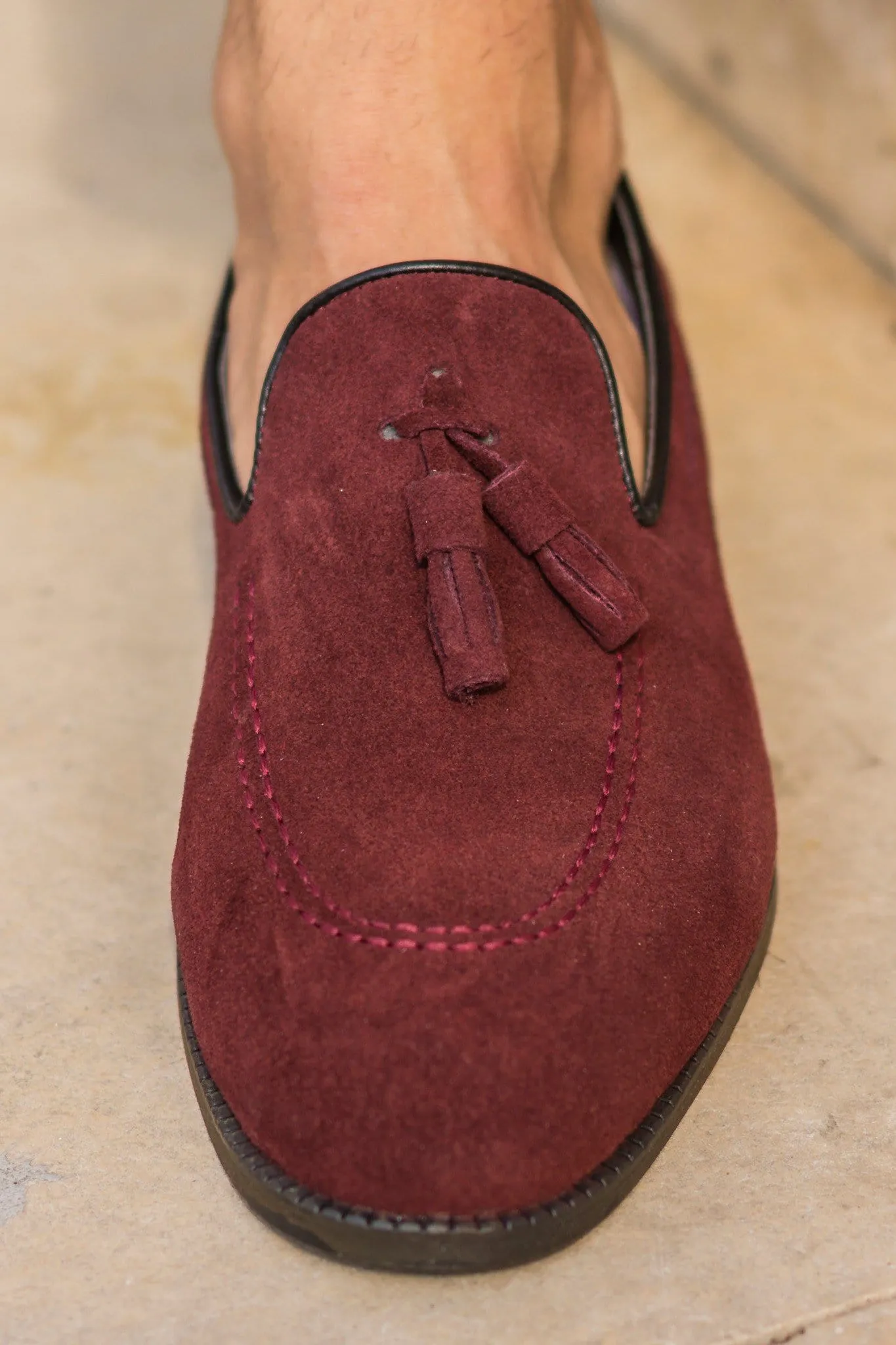 Pantofi Piele Intoarsa TC Visinii