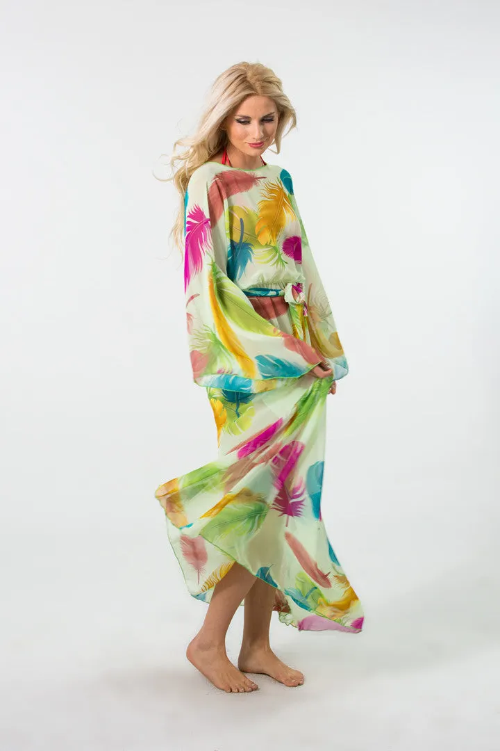 Papillon Long Chiffon Dress