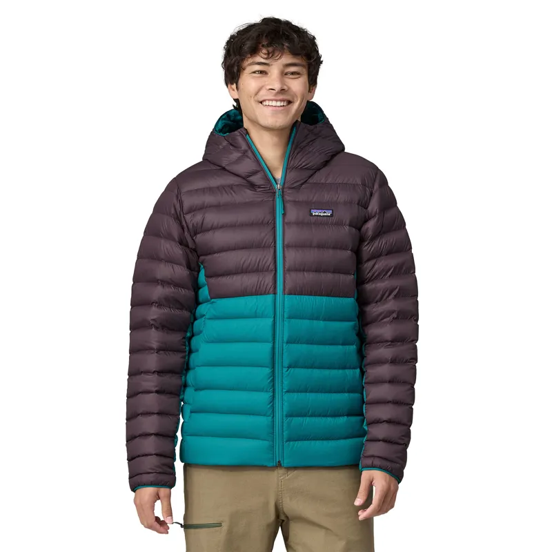 Patagonia Mens Down Sweater Hoody - Belay Blue