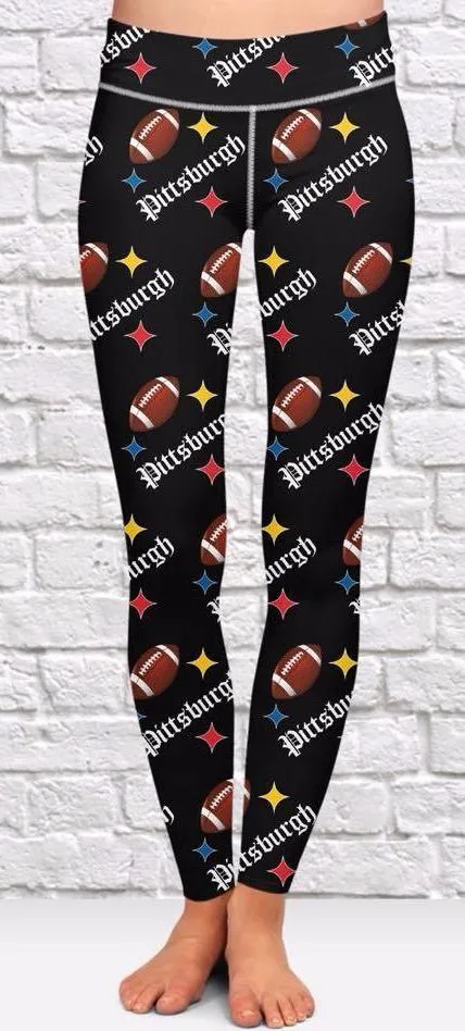 Pittsburgh Football Team Soft Leggings