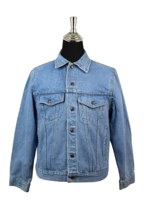 PLain Pockets Brand Denim Jacket