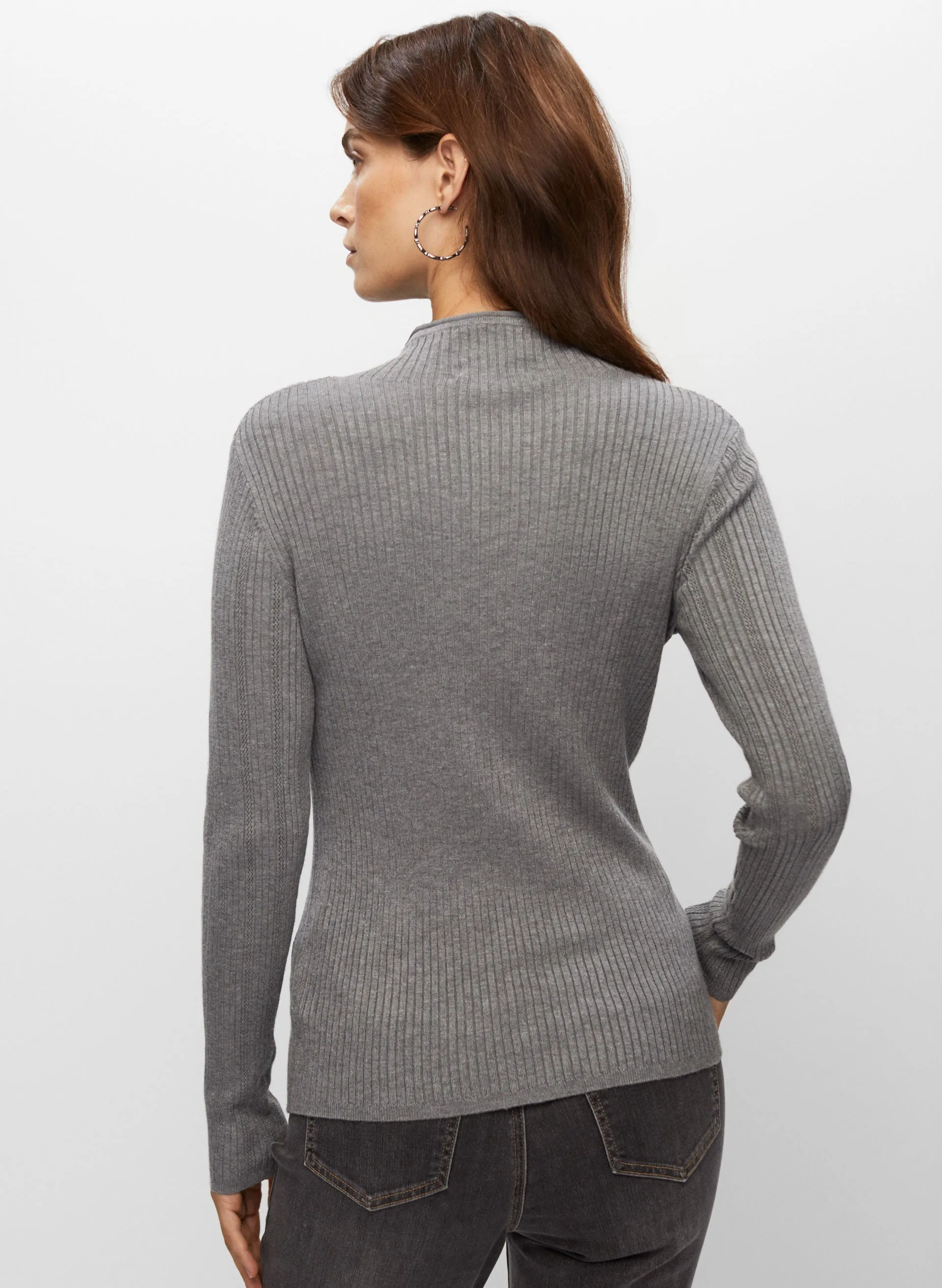 Pointelle Knit Sweater