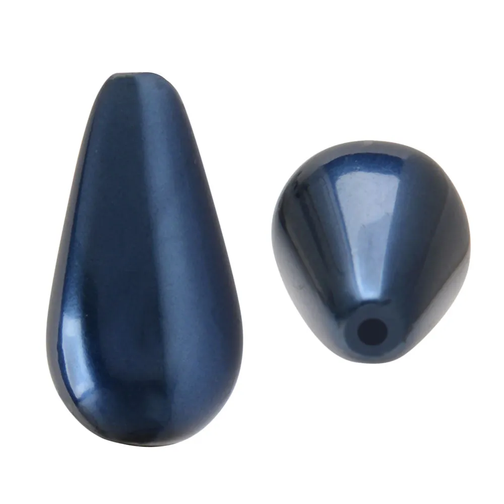 Preciosa Crystal Nacre Pearl, Pear 15x8mm, Blue (1 Piece)