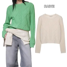 RAIVE  |Casual Style Street Style Long Sleeves Plain Cotton