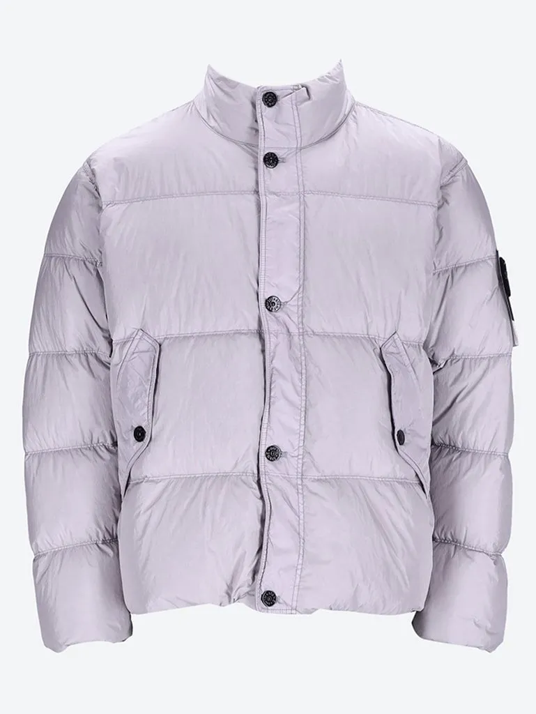 Recycled nylon real down jacket