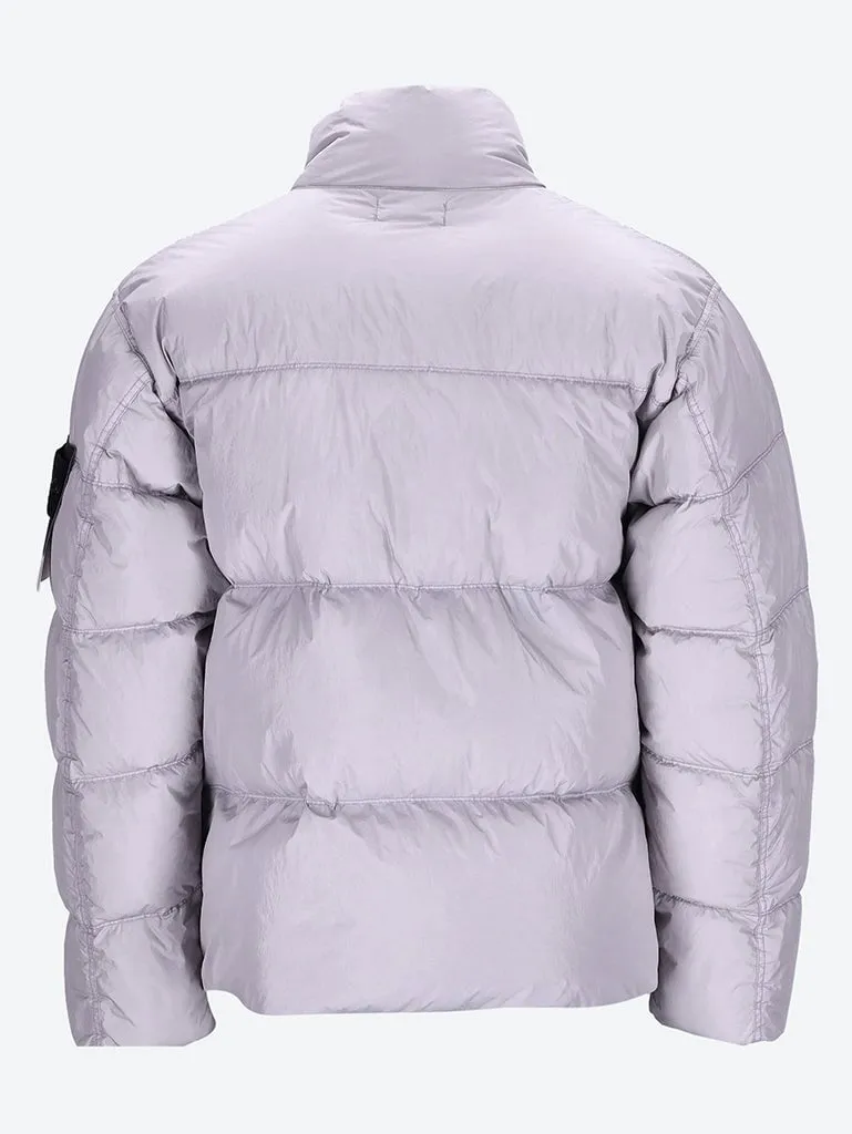 Recycled nylon real down jacket