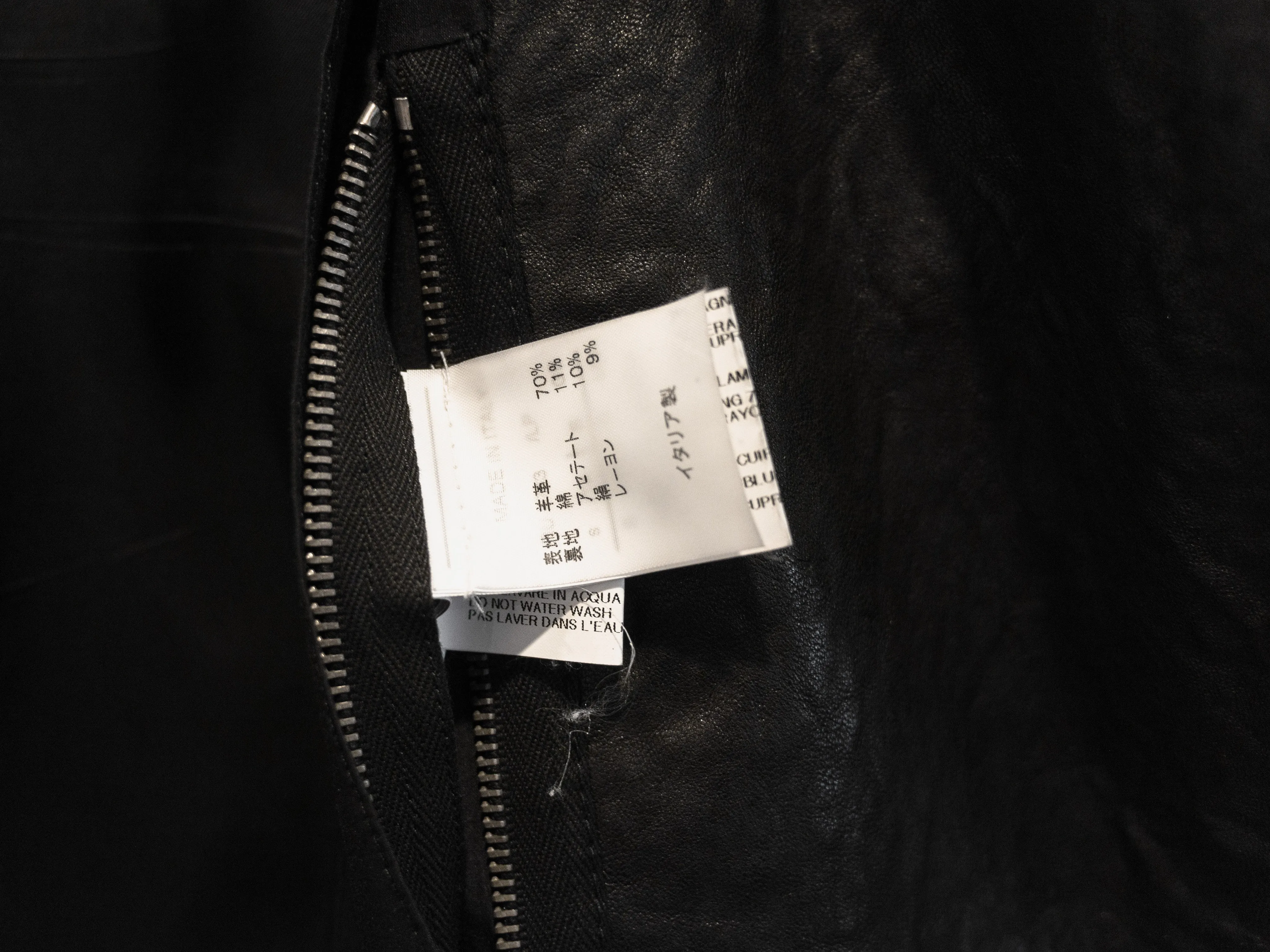 Rick Owens AW09 Berger Leather Jacket