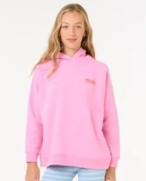 Rip Curl Surf Puff Girls Hoody - Hot Pink