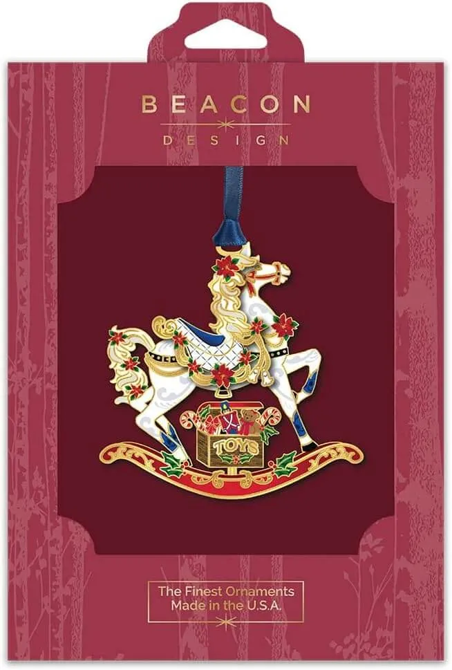 Rocking Horse Brass Ornament