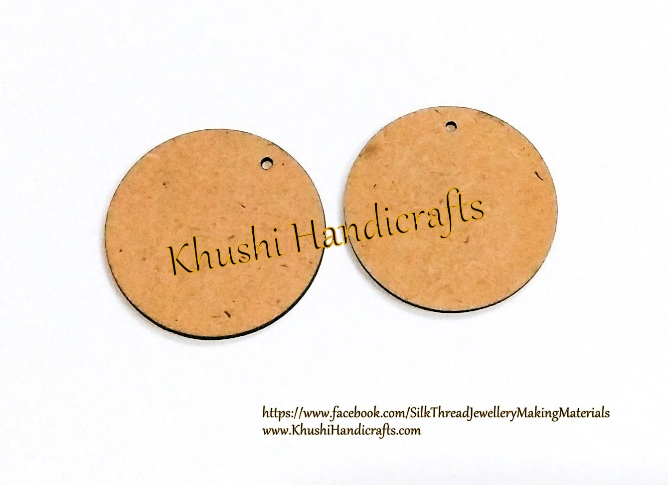 Round MDF Earring Pendant /Key chain bases for Resin,Epoxy resin and Decoupage