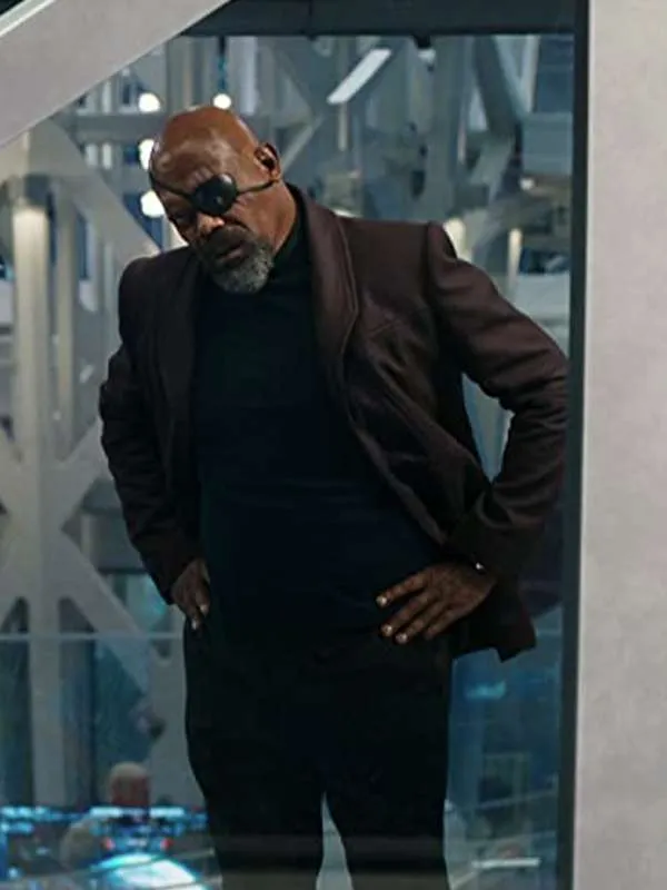 Samuel L. Jackson The Marvels 2023 Coat