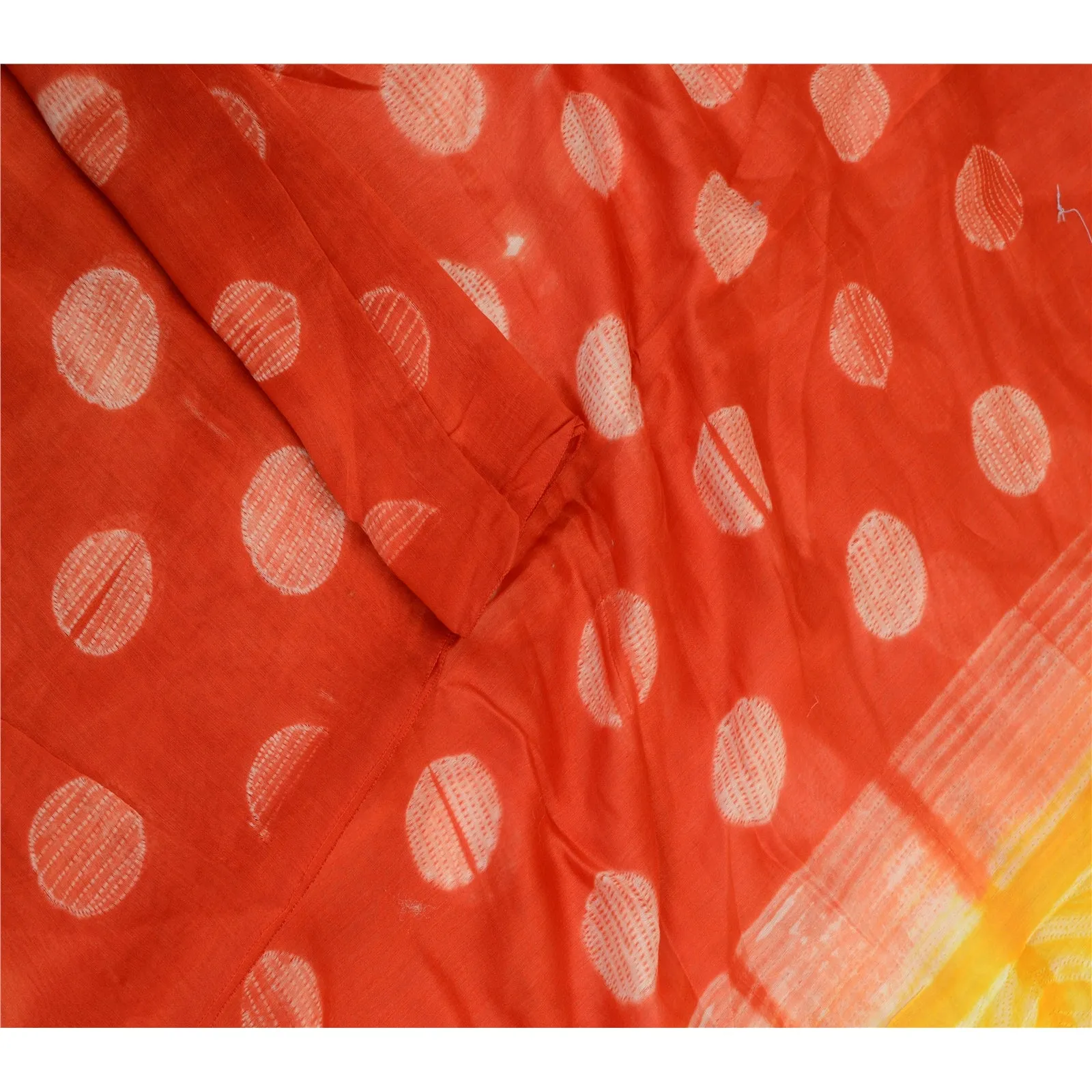 Sanskriti Vintage Red Long Dupatta Stole Pure Silk Hijab Printed Wrap Scarves