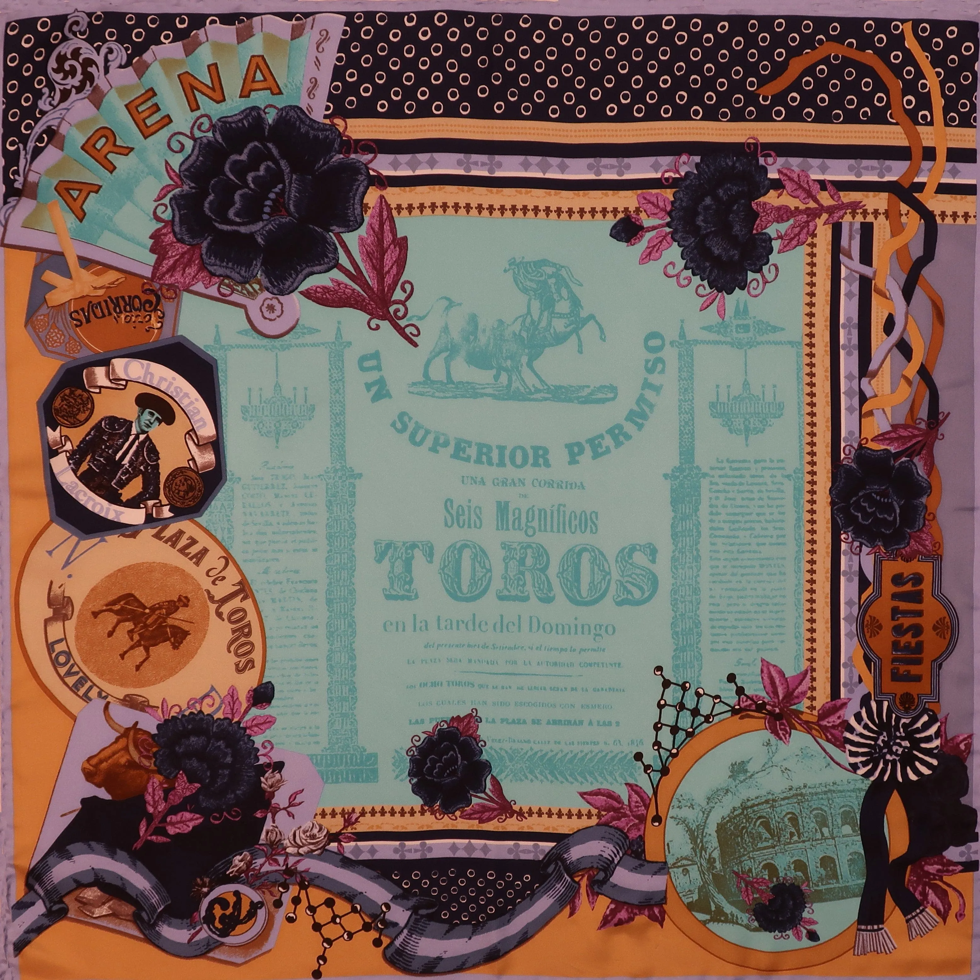 Seis Magnificos Toros Scarf Bag (Christian LaCroix)