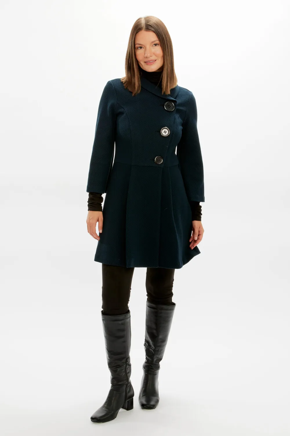 Side Closure Coat Style 234214