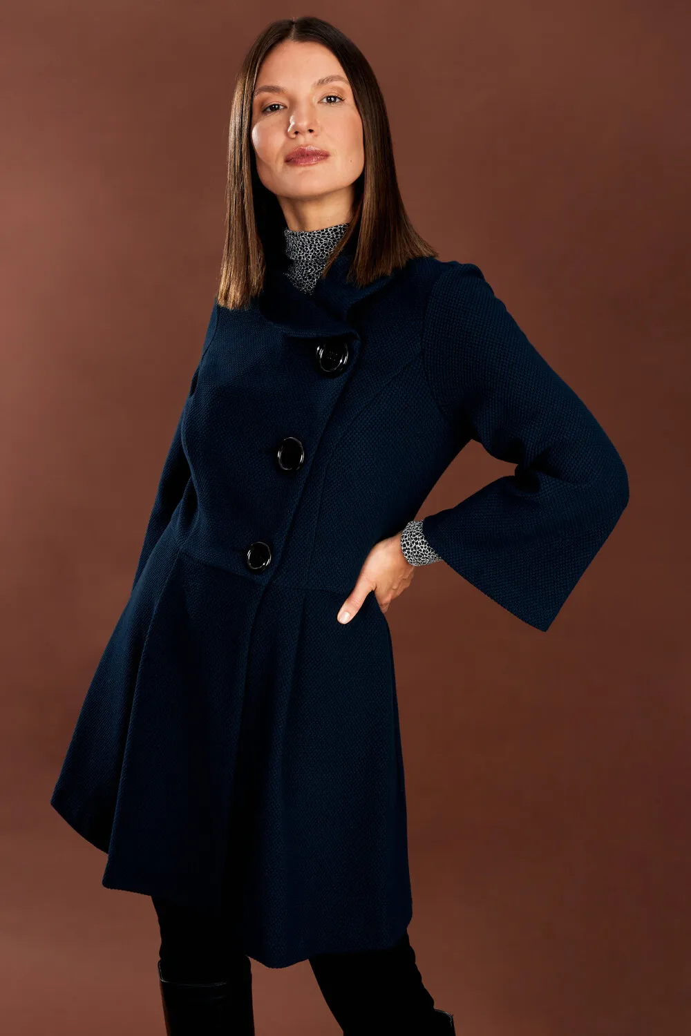 Side Closure Coat Style 234214