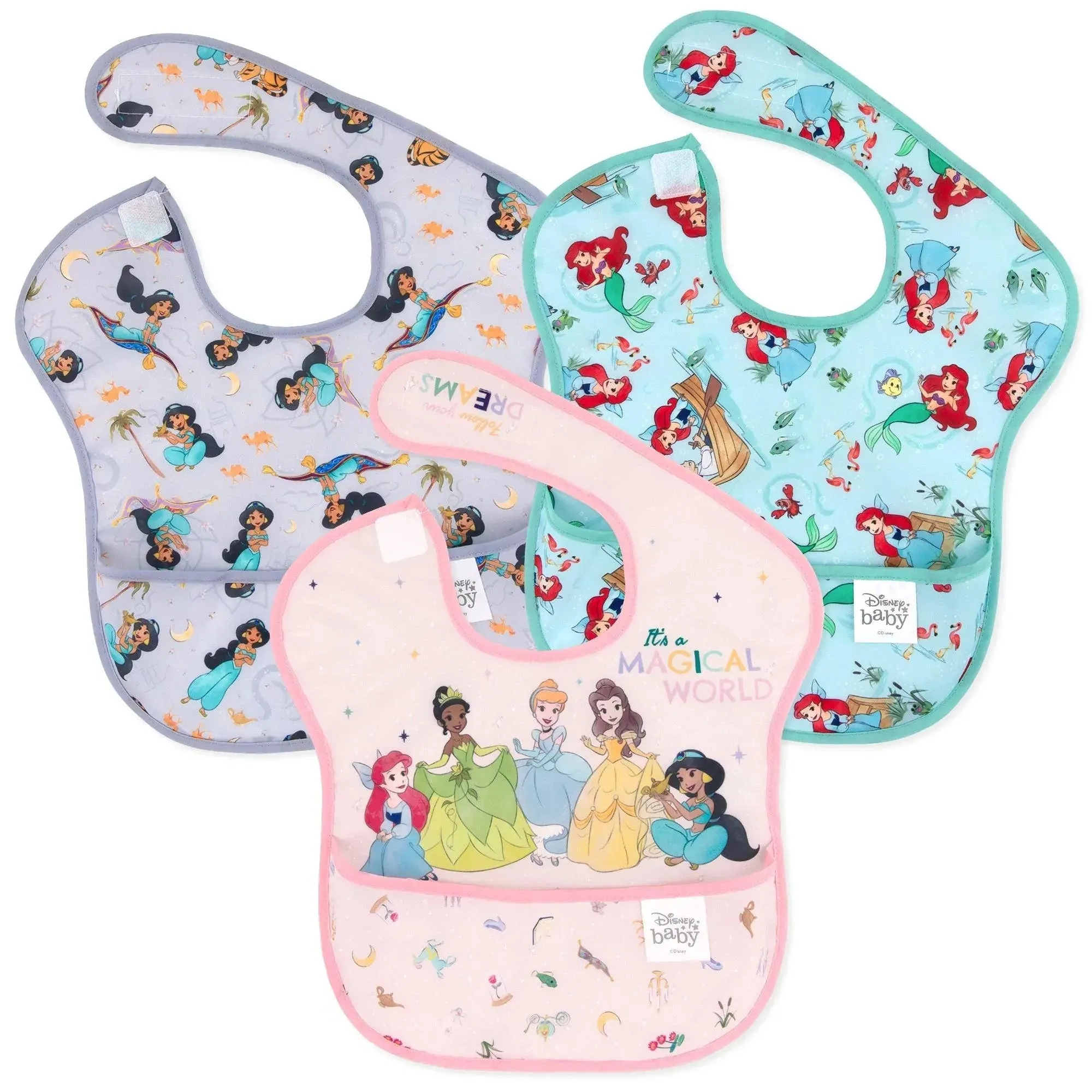 SuperBib 3-Pack: Magical World, Ariel, and Jasmine