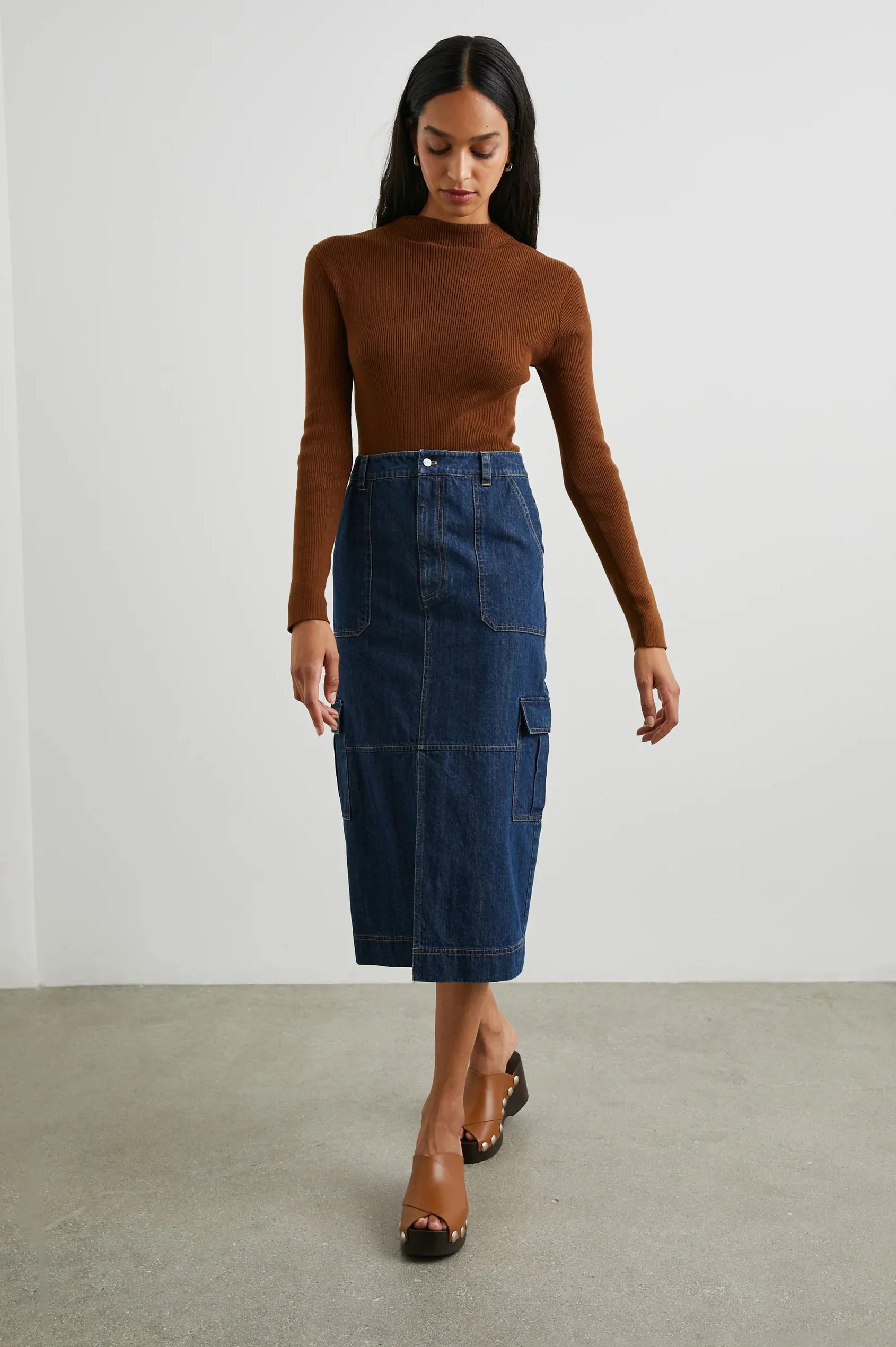 Tasha Skirt - Raw Denim