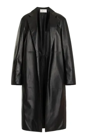 The Row Babil Leather Coat