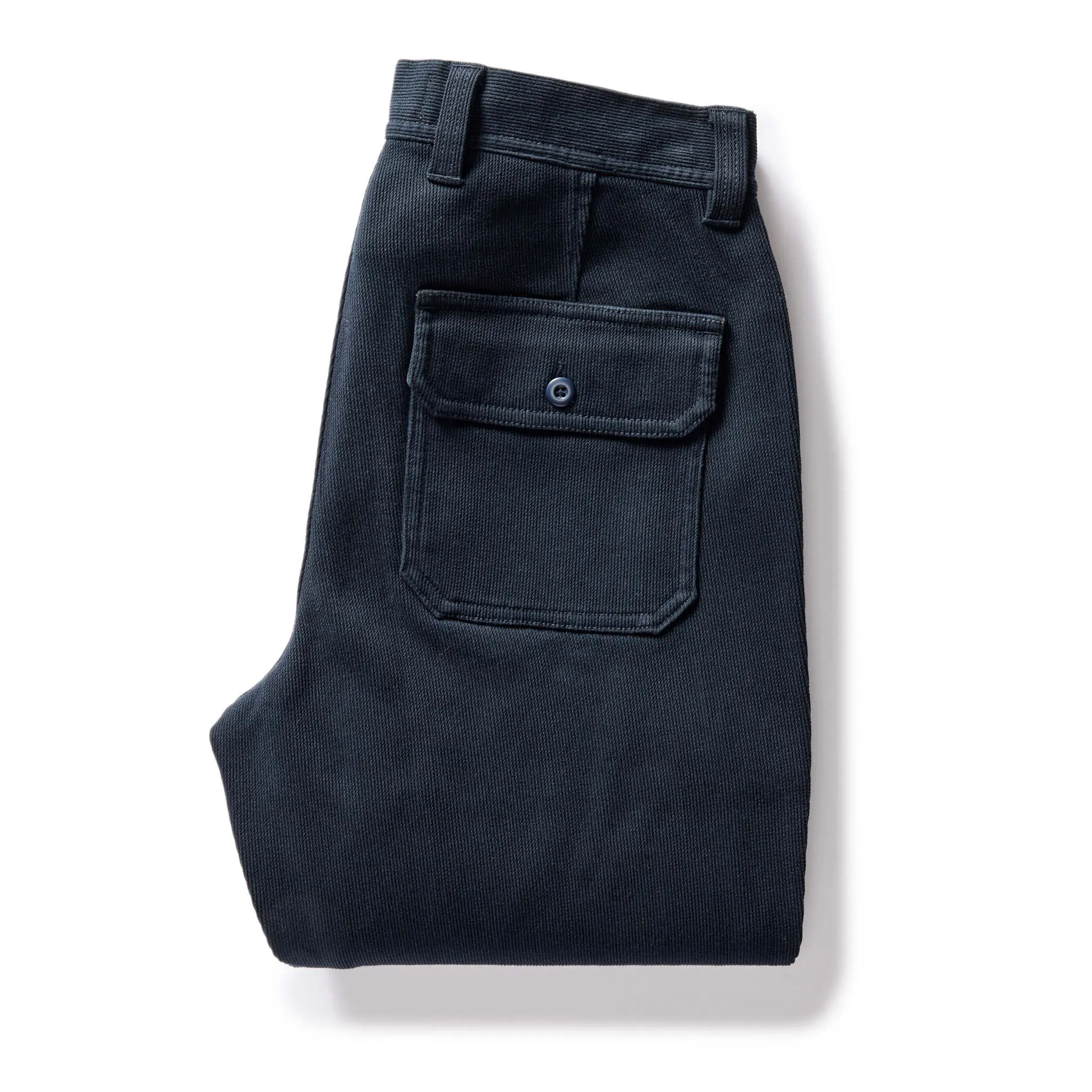 The Trail Pant in Dark Navy Bedford Cord