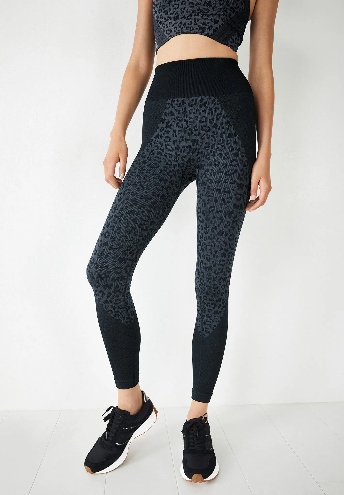 Two Tone Seamless Gym Leggings