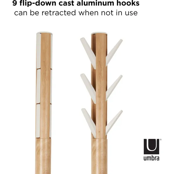 Umbra Flapper Coat Rack, Natural