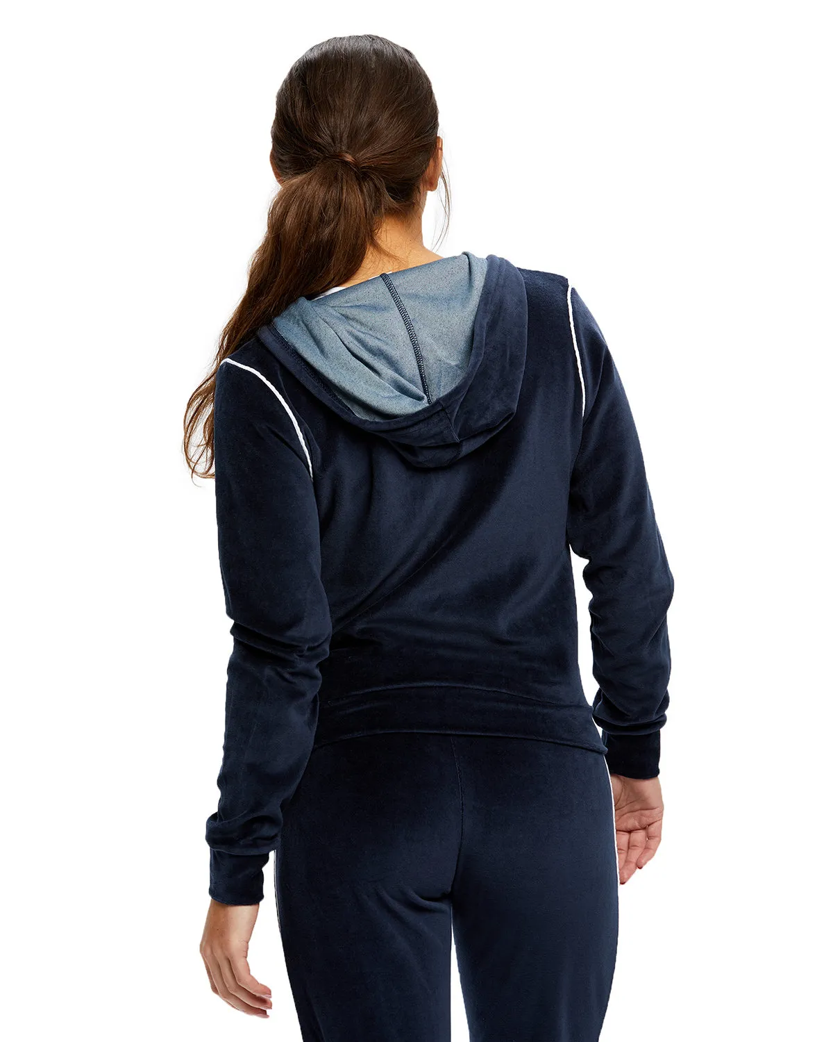 US Blanks / US565 Women's Plush Velour Zip Hoody SKU: 0565US