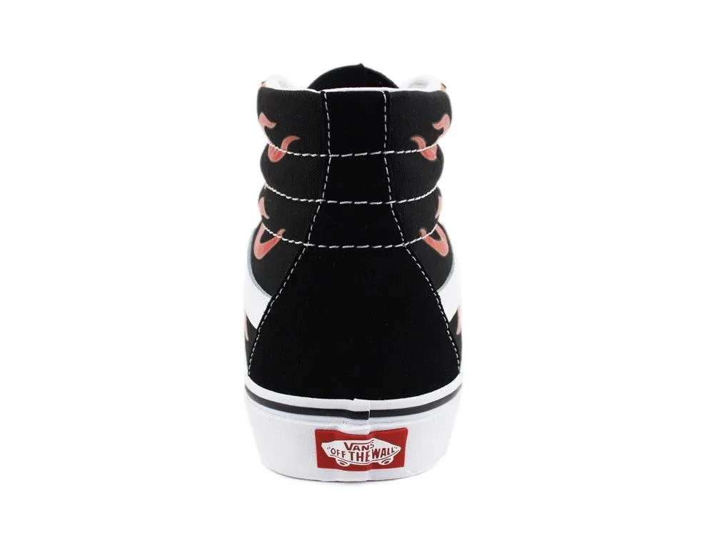 VANS Sk8-Hi Reissue Sneaker Black Flame VN0A2XSBPHN1