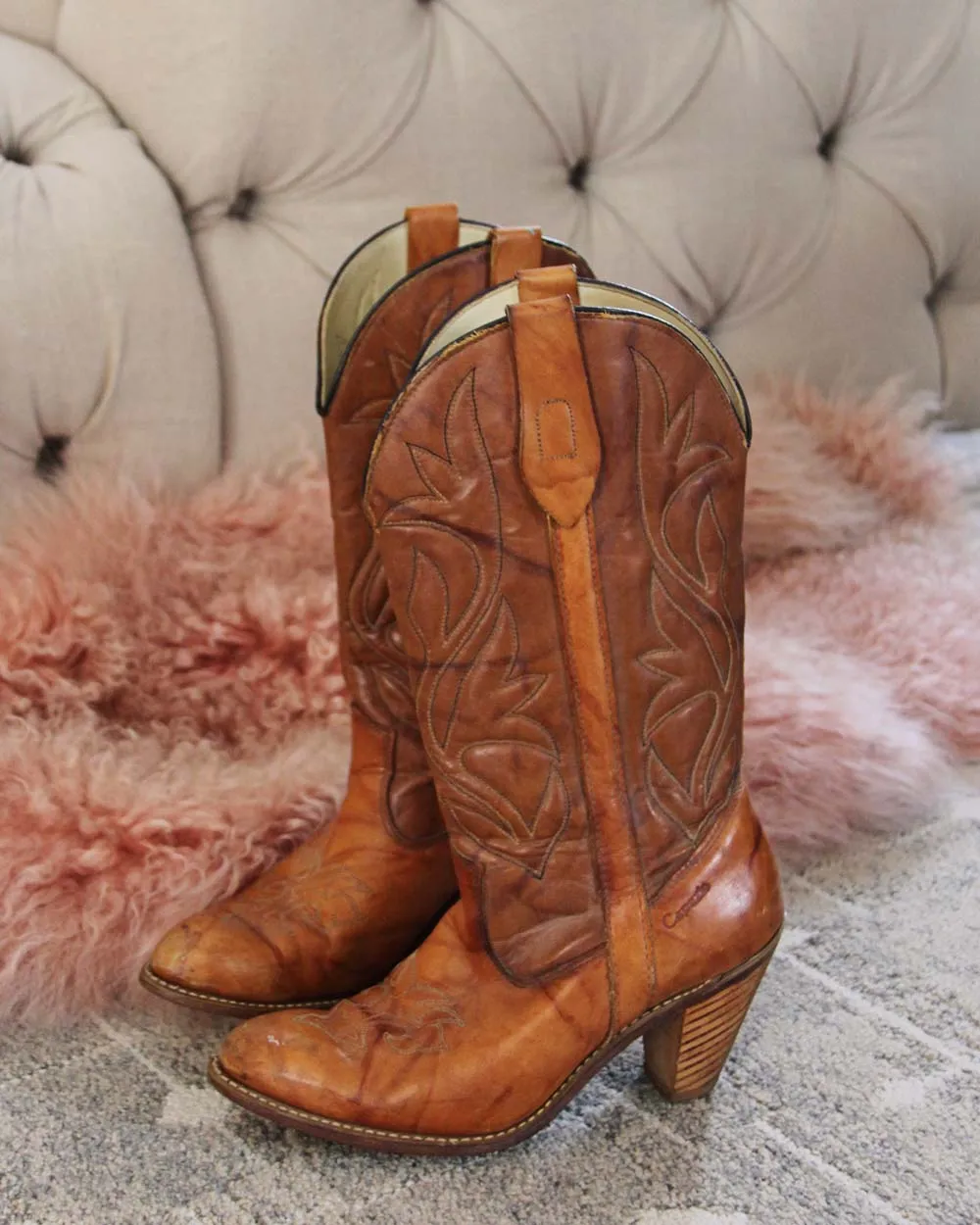 Vintage Marbled Capezio Boots