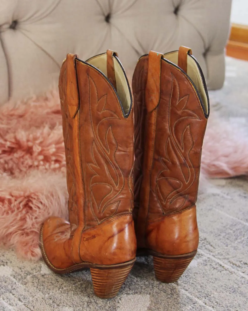 Vintage Marbled Capezio Boots