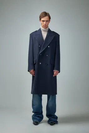 Wide Herringbone DB Officer Coat