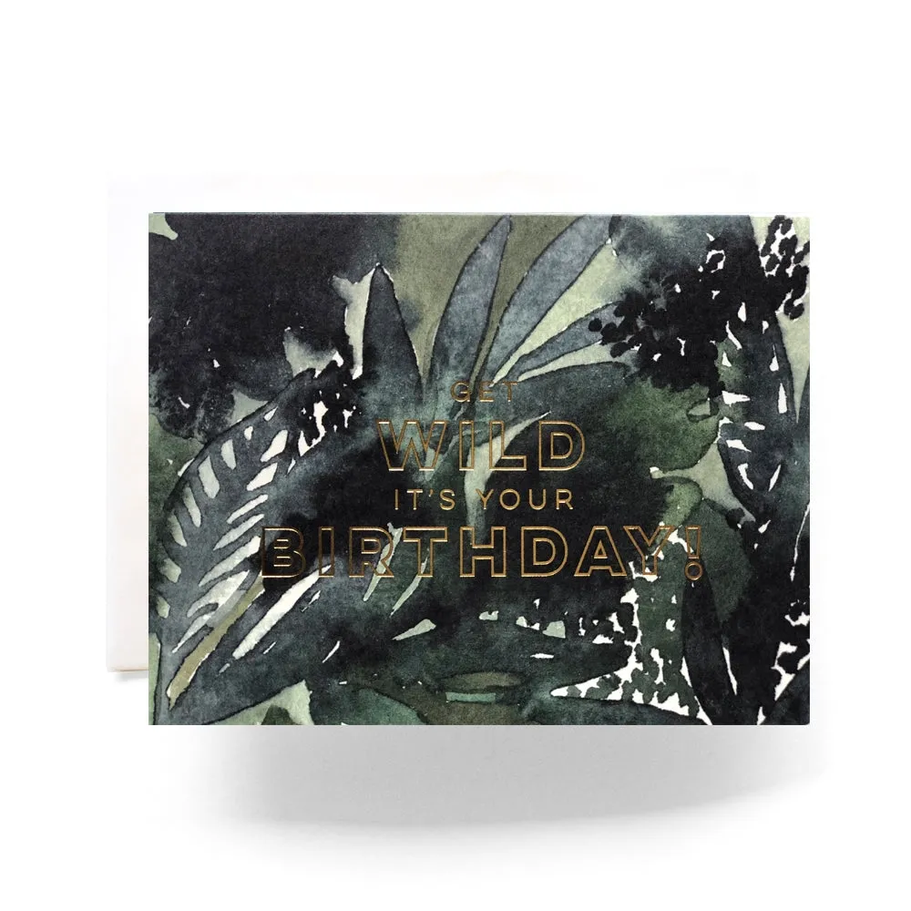 Wild Happy Birthday Greeting Card