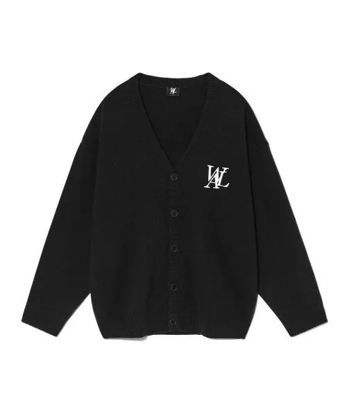 WOOALONG  |Unisex Street Style Logo Cardigans