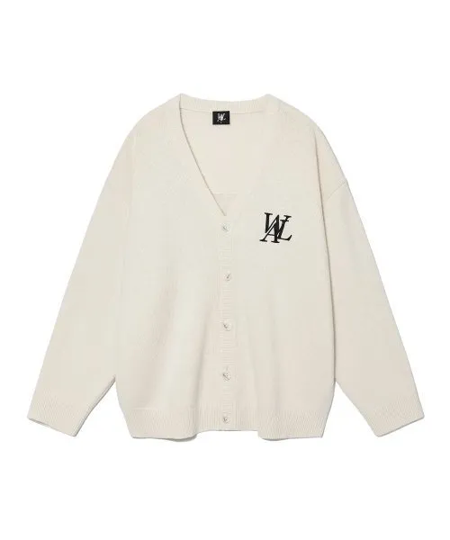 WOOALONG  |Unisex Street Style Logo Cardigans