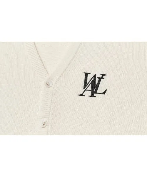 WOOALONG  |Unisex Street Style Logo Cardigans