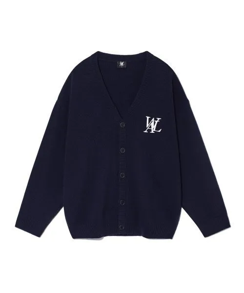 WOOALONG  |Unisex Street Style Logo Cardigans