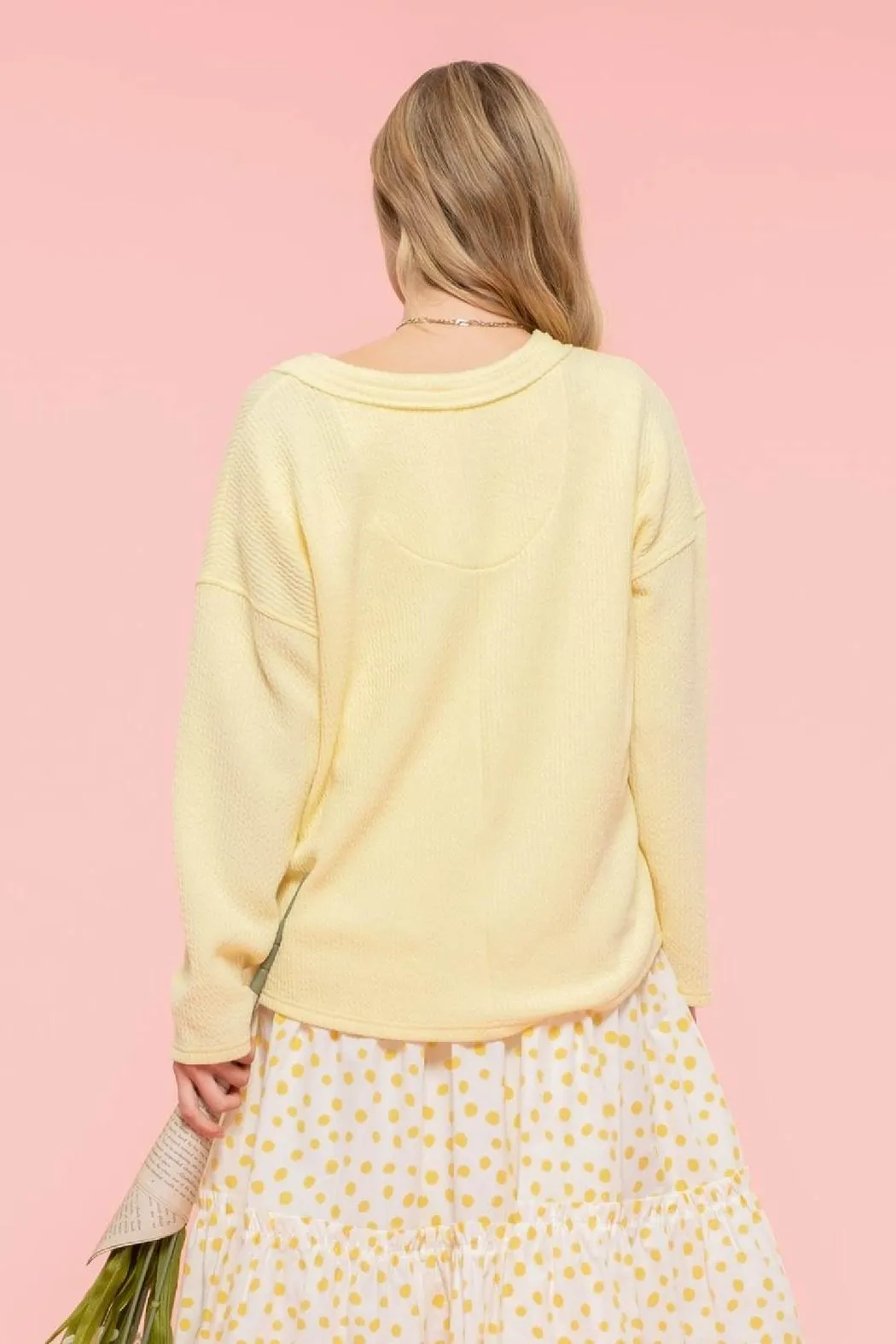 Yellow Transitional Sweater