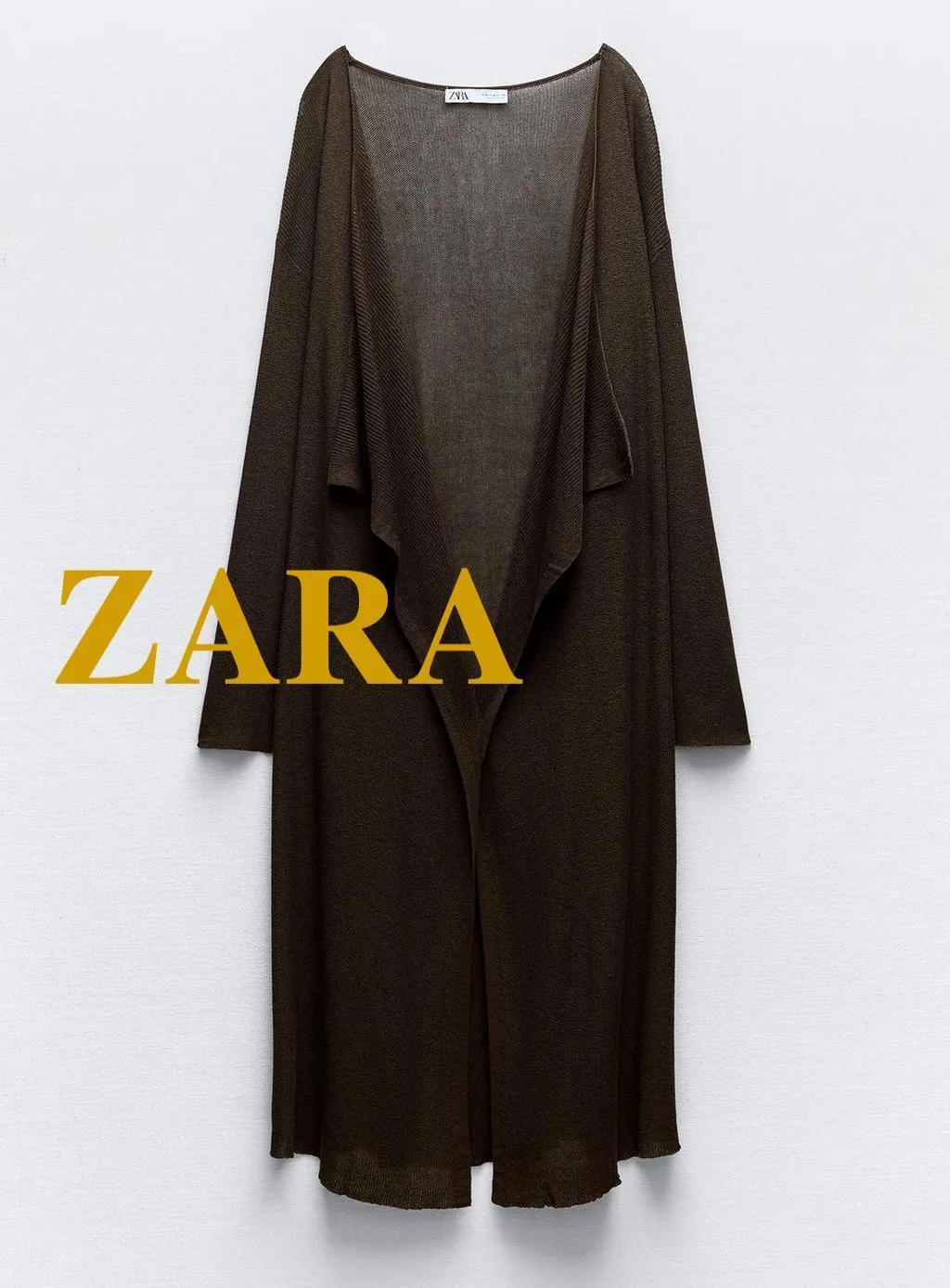 ZARA  |Casual Style Linen Plain Cardigans